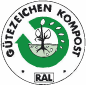 Guetesiegel RAL Gütezeichen Kompost Siegel mit Baum und Recycling-Pfeil